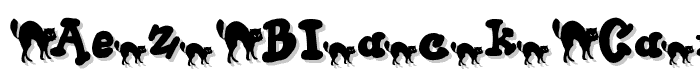 AEZ black cat font